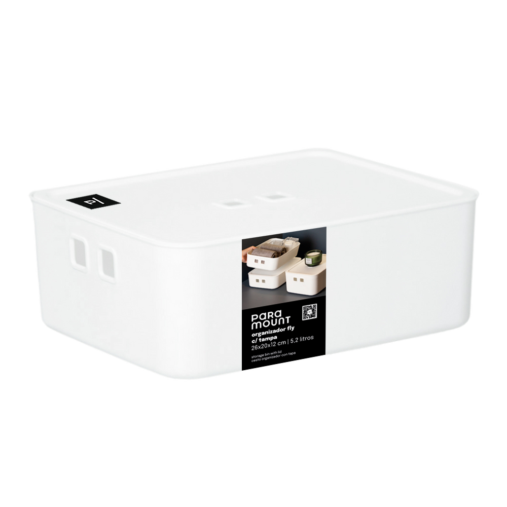 Organizador c/ Tampa Fly 5,2 Lts - Paramount Plásticos
