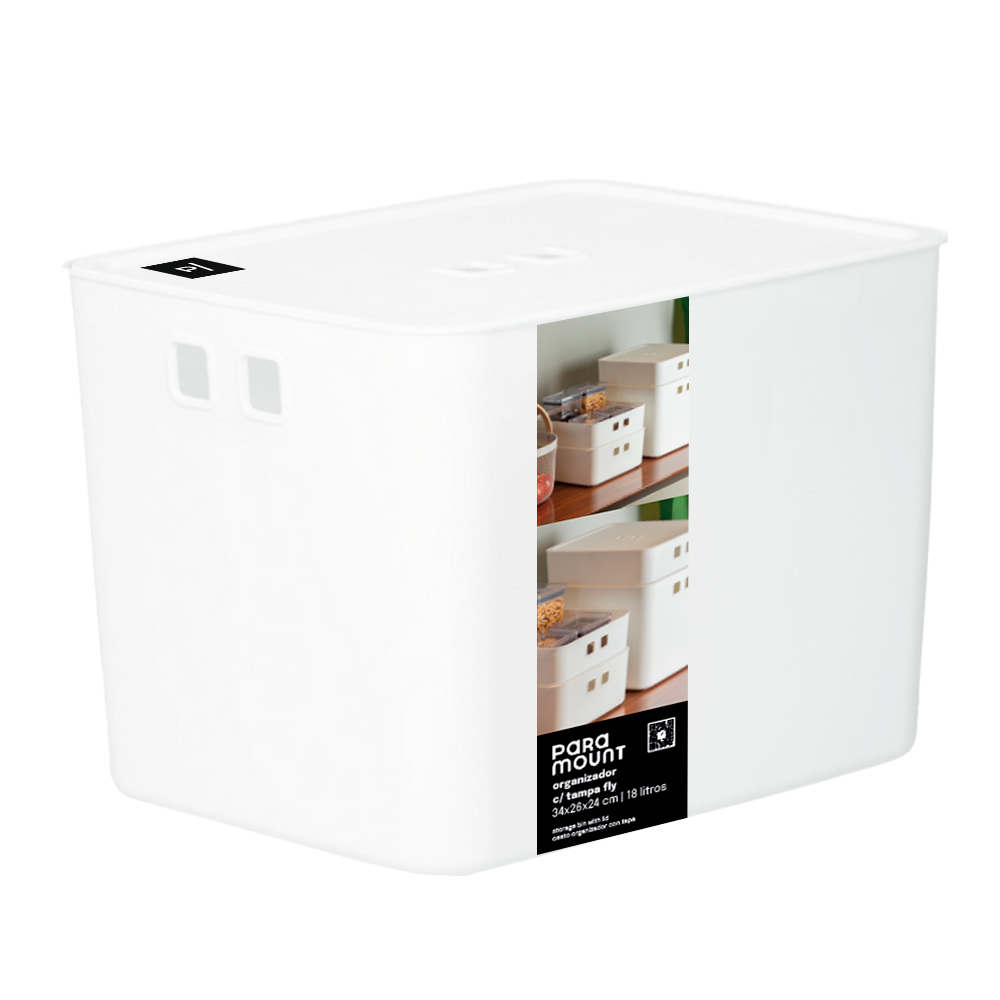 Organizador c/ Tampa Fly 18 Lts - Paramount Plásticos