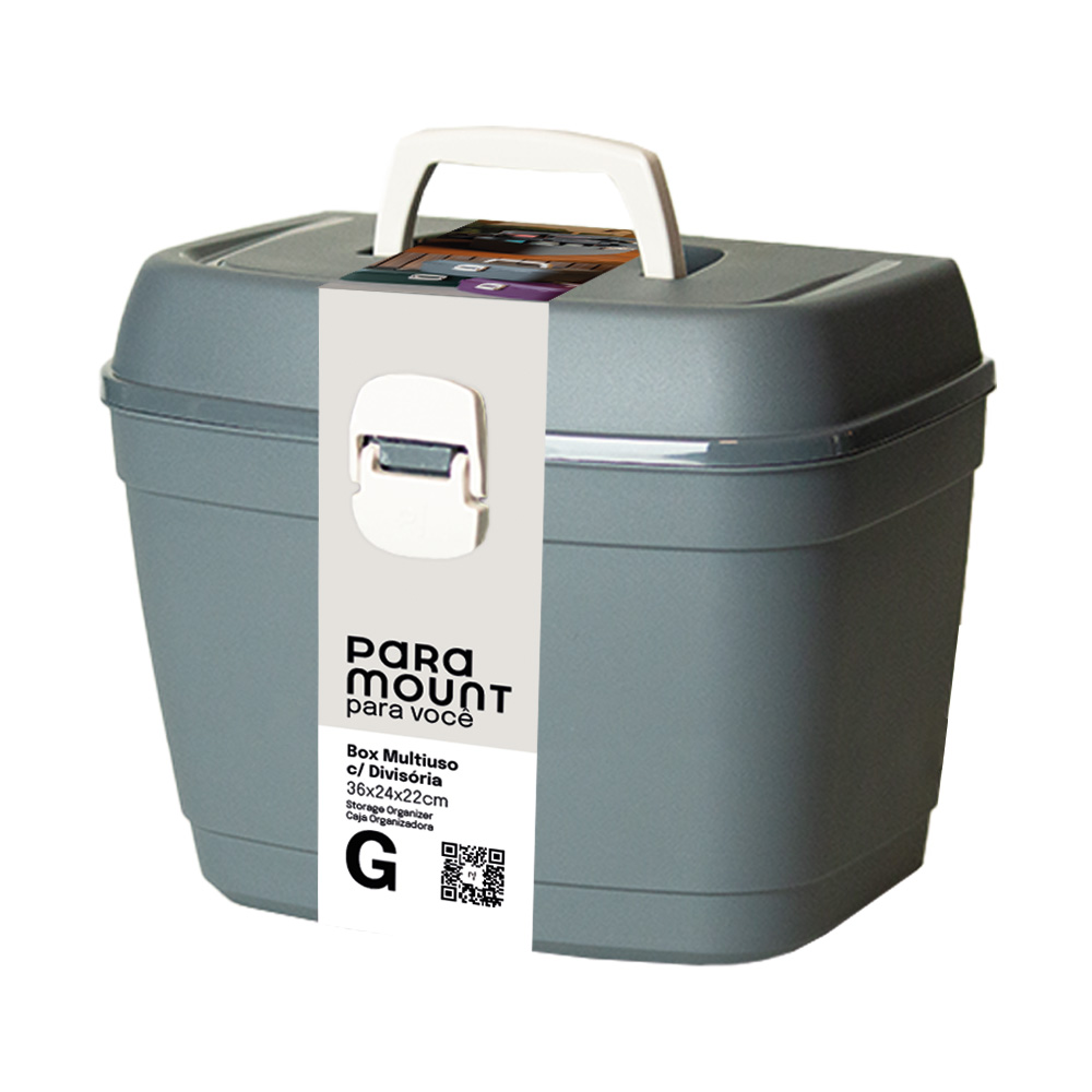 Box Multiuso c/ Divisória G - Paramount Plásticos