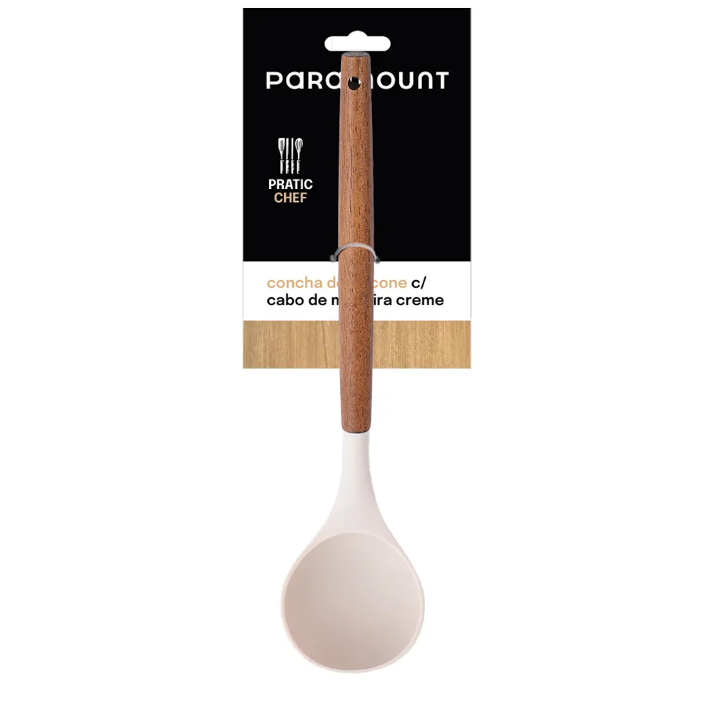 Concha de Silicone c/ Cabo de Madeira