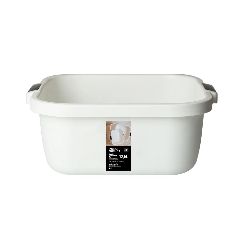 Bacia Quadrada 12,5 Lts