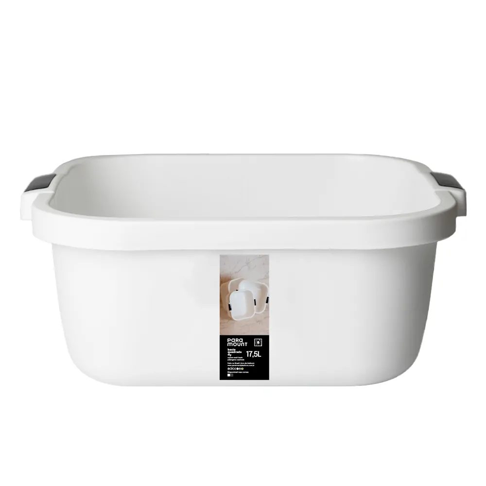 Bacia Quadrada 17,5 Lts